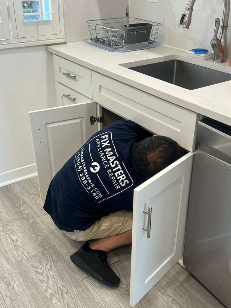 Food disposal replacement in South Florida - appliance repair portfolio example by Fix Masters